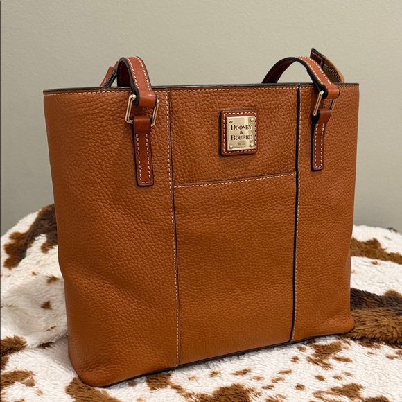 Dooney & Bourke Handbags - Dooney & Bourke French Caramel Lexington Pebble Grain Leather Tote Bag/ Like New